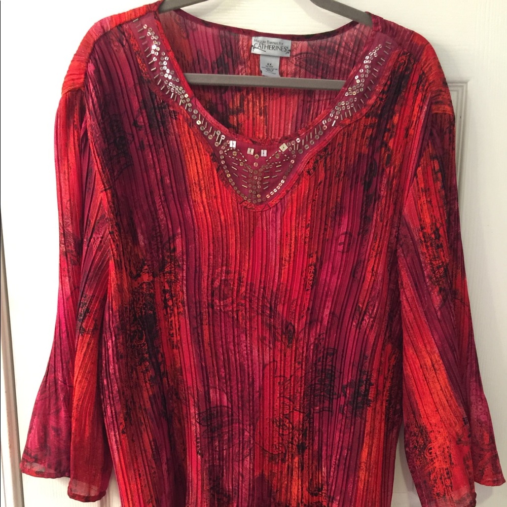 Red sequined too from Catherine’s.